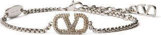 Valentino Garavani Golden VLogo Signature bracelet