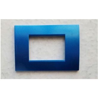 Trade Shop Trade Shop - Placca Placche Placchete Compatibili Living Light In Abs 3 4 7 Posti Colorate - Azul Met&aacute;lico