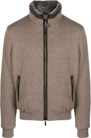 Moorer Bellati-MRW Jacket - Heren - Winterjassen - Beige - 2XL - Wol - Jassen