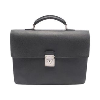 Louis Vuitton Pre-owned Handbags, male, Gray, Size: ONE SIZE Pre-owned Robusto 1 Taiga Briefcase