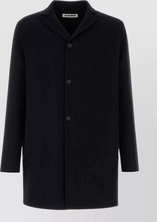 Jil Sander cashmere blend single breasted coat