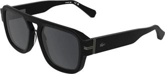 Lacoste Rechthoekige Zonnebril - Heren - Zonnebrillen - Zwart - 53 MM - Accessoires