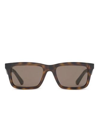 Burberry Sunglasses Occhiali da sole rettangolari con logo - Marrone