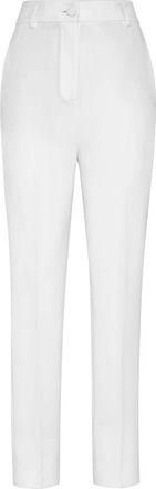 Philipp Plein Cady Broek - Dames - Slim Fit Broeken - Wit - L - Leer - Broeken
