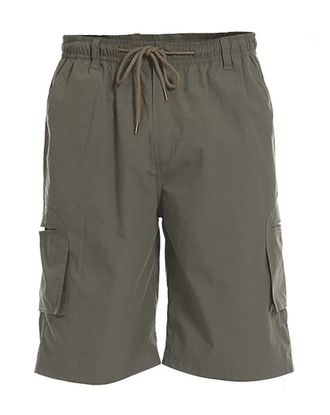 D555 Khaki Cargo Short With Leg Pockets