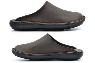 Generic Mens Leather Slippers Mens Leather Clogs Size 6 Boys Slipper Size 9 Outdoor Slipper Stitchdown Carpet Slip On Mules Slip in Mule Sizes 6-12 Brown 12 U