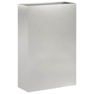 vidaXL Macetero De Jard&iacute;n Plateado 50 X 20 X 75 Cm Acero Inoxidable Vidaxl