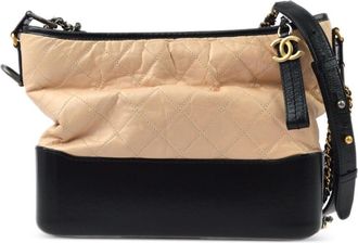 Chanel 2017 Gabrielle shoulder bag - women - Lambskin/CALFSKIN - One Size - Neutrals