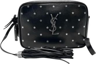 Saint Laurent Pre-owned Cross Body Bags, female, Black, Size: ONE SIZE Pre-owned Leather shoulder-bags