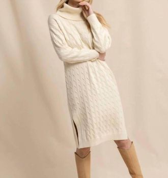 Southern Tide Brea Sweater Dress In Sand White