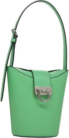 Ferragamo Pre-owned Bucket Bags, female, Green, Size: ONE SIZE Pre-owned Bucket Bag