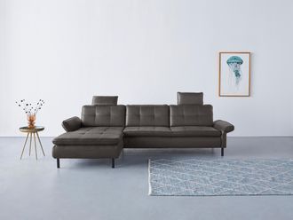 Inosign Ecksofa »Birkholm L-Form« Armlehnverstellung, auch in Easy Clean Bezug - mit Wasser zu reinigen