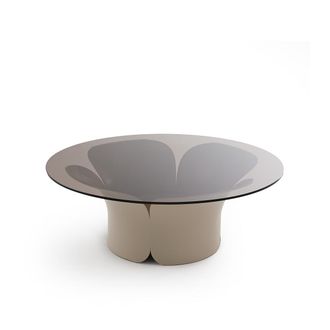 La Redoute Interieurs Tulpvormige salontafel in ijzer en glas Tessen