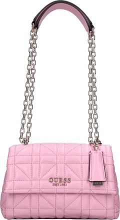 Guess Assia Quilted Crossbody - Dames - Schoudertassen - Roze - ONE Size - Leer - Tassen