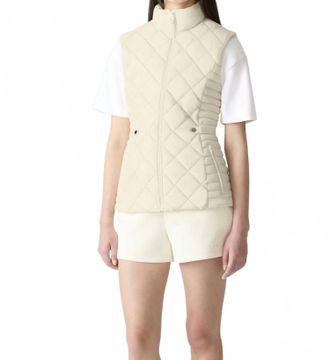 Mackage Ladies Light Down Vest In Cream