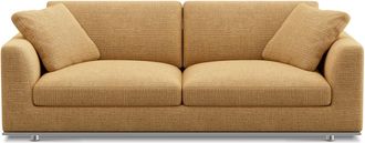 Castlery Hamilton Sofa Customized, Caramel, Machine Washable, Removable Covers for Brown