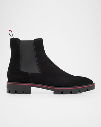 Christian Louboutin Men & apos;s Alpinosol Soft Leather Chelsea Boots