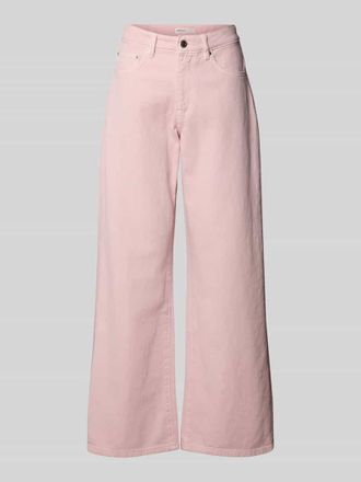 Gina Tricot Wide Leg Jeans mit 5-Pocket-Design in Hellrosa, Gr&ouml;&szlig;e 34