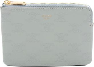 Celine Portafoglio Triomphe in pelle anni 2010 - Blu
