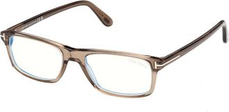 Tom Ford Blue Light Block Rectangular Mens Eyeglasses FT6119-B 048 55