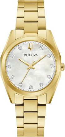 Bulova Surveyor Womens Gold Watch 97P172 Stainless Steel - One Size