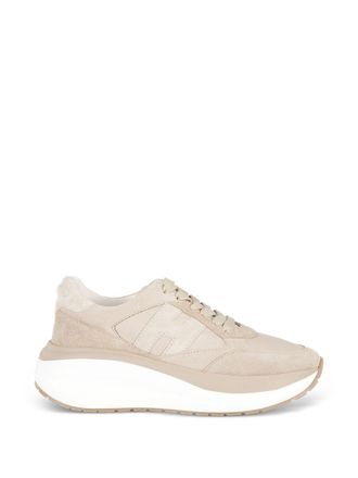 Hogan Womens H714 Leather Sneakers