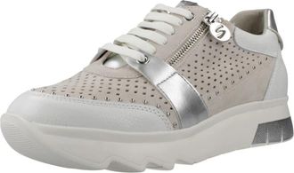 Stonefly Spock 47 Zip Sue - Dames - Sneakers - Beige - 37 EU - Su&egrave;de - Schoenen