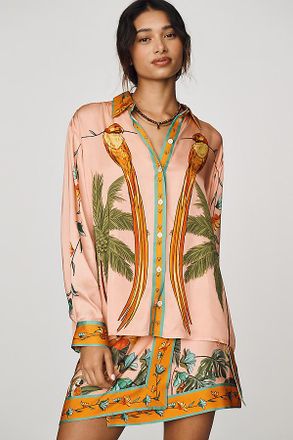 Farm Rio Birds Buttondown Shirt