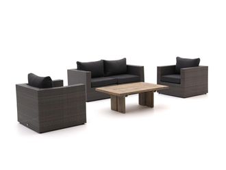 Forza Furniture Forza Barolo/ROUGH-L 120cm stoel-bank loungeset 4-delig