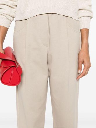 Brunello Cucinelli Womens Cropped Tapered Track Pants Aw24 W