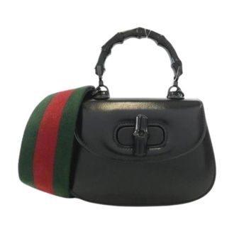 Gucci Pre-owned Vintage Handbag - Dames - Pre-owned - Zwart - Maat: ONE Size Leer