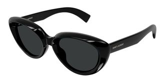 Saint Laurent SL 859/K Asian Fit 001 Womens Sunglasses Black Size 54