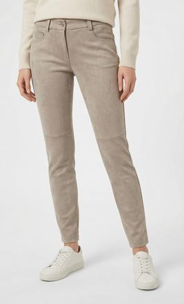 MAC Broeken 5-Pocket-Hose MAC MACSLIM, Damen, Gr. 34, L&auml;nge 32, oxide braun, Web, Obermaterial: 97% Polyester, 3% Elasthan, slim fit kn&ouml;chellang, Hosen 5-Pocket-H