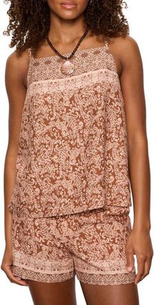 Sanctuary Nomad Print Camisole in Mosaic Clay Ivory/multi at Nordstrom, Size Xx-Small