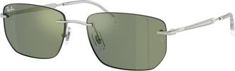 Ray-Ban RB3768 003/6R Mens Sunglasses Silver Size 56