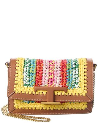 Tod's Leather & Straw Belt Bag