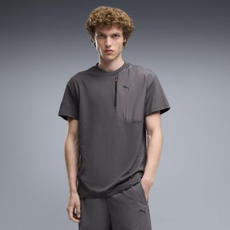 Puma T-shirt con taschino PUMATECH da uomo, Abbigliamento, Grigio, XXL