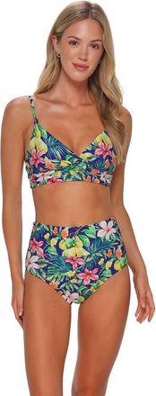Sunsets Lyla Bralette Bikini Swimsuit Top in Seaside Harvest at Nordstrom, Size 3X-Large