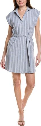 Bella Dahl Belted Linen-Blend Mini Dress