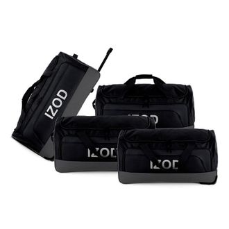 Izod Katy Travel Duffel 4-Piece Luggage Set - Lightweight Soft Shell Rolling Bag and Telescopic Handle