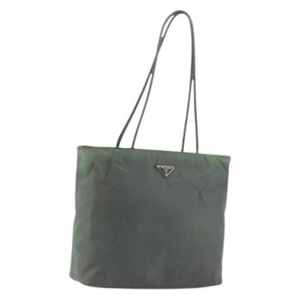 Prada Pre-owned Tote Bags, female, Green, Size: ONE SIZE Pre-owned Tote Bag