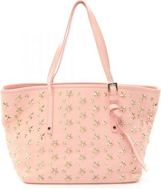 Jimmy Choo London Pink Leather Tote Bag (Pre-Owned)