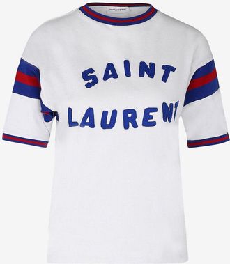 Saint Laurent T-Shirt im Universitäts-Stil Saint Laurent