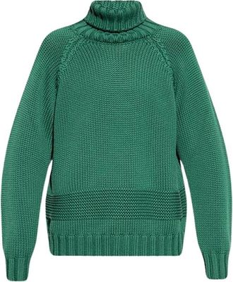 Dsquared2 Groene coltrui - Heren - Coltruien - Groen - S - Wol - Truien & Vesten