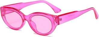 Generic Outdoor Mens Vacation Sunglasses Womens Commuter Sports Shopping Sun Glasses(Pink)