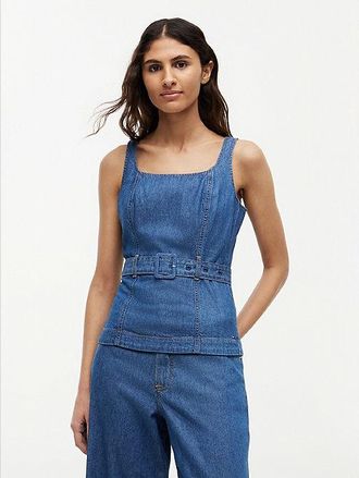 Tommy Hilfiger Denim Sleeveless Belted Top