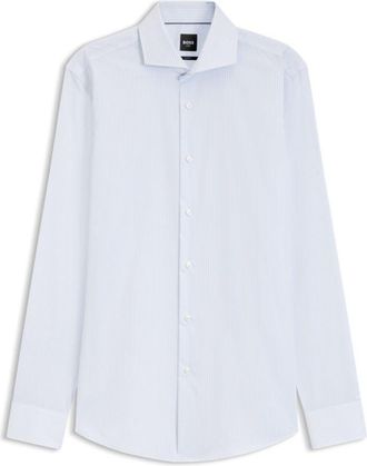 BOSS Slim-fit shirt in wrinkle-free cotton