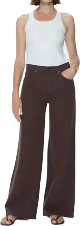 Pistola Denim Womens Jadyn Low Slung Palazzo Jean In Bruna