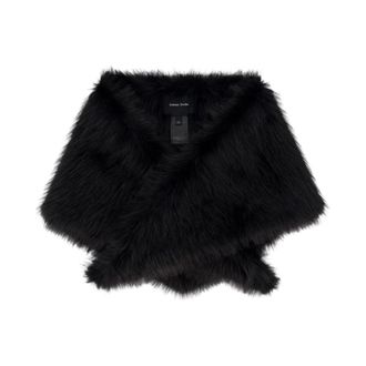 Simone Rocha Foulard in ecopelliccia con decorazioni - - Accessories - Donna - Nero - ONE SIZE