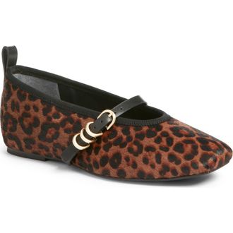 Rag & Bone Spire Mary Jane Flat in Leopard at Nordstrom Rack, Size 7.5Us / 37.5Eu